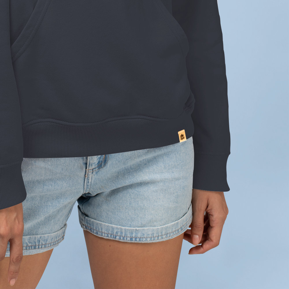 Poolshark | Bio Hoodie unisex india ink grey LabelDetail