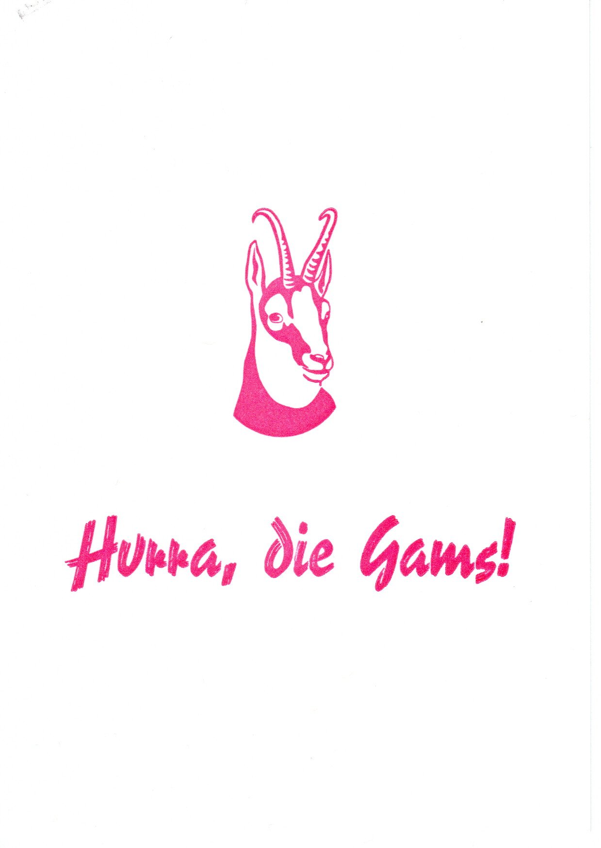 About Paper - Hurra die Gams | Postkarte
