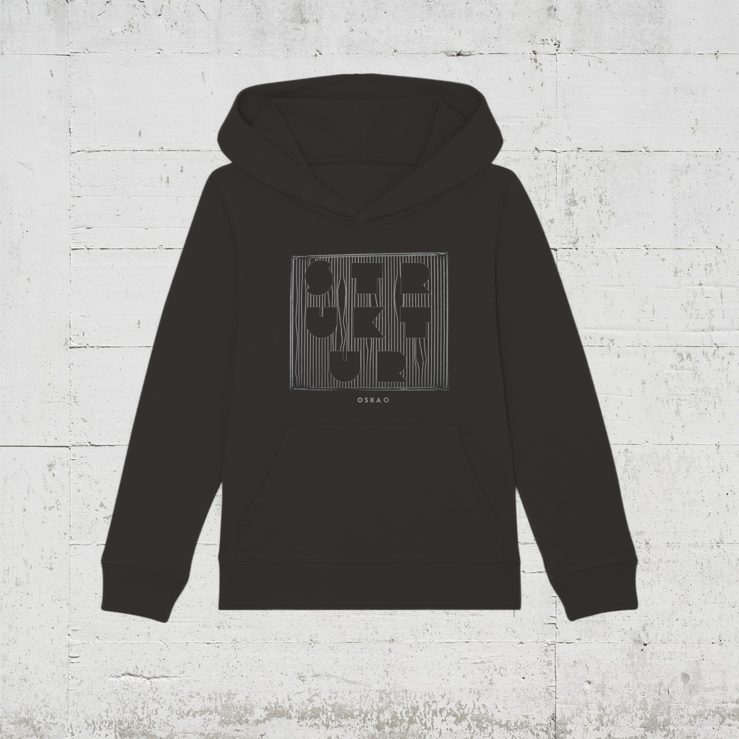 Oska O - Struktur | Bio Hoodie Kids HLP-Artists