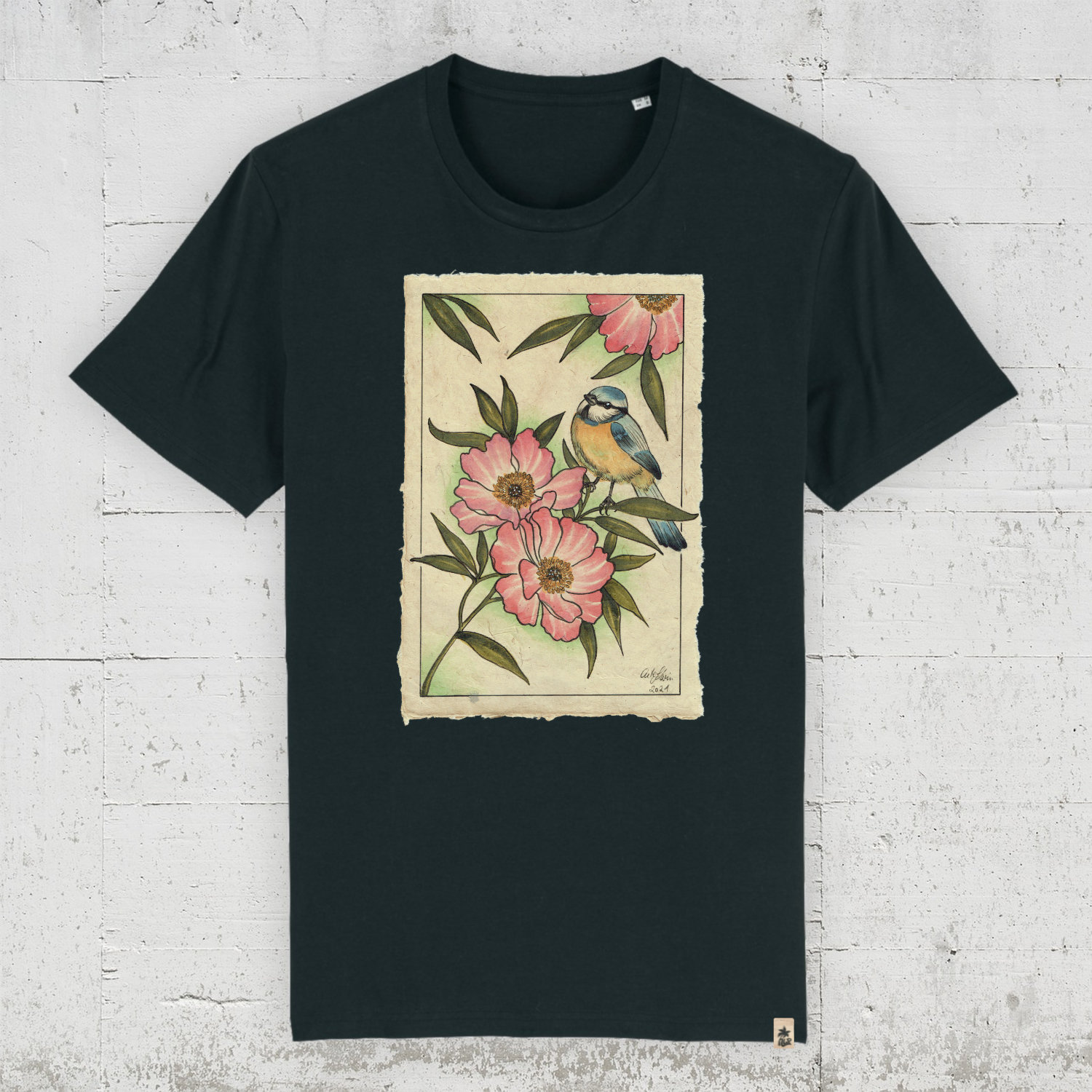 Cutekarin - Blaumeise | Bio T-Shirt Men HLP Artists black