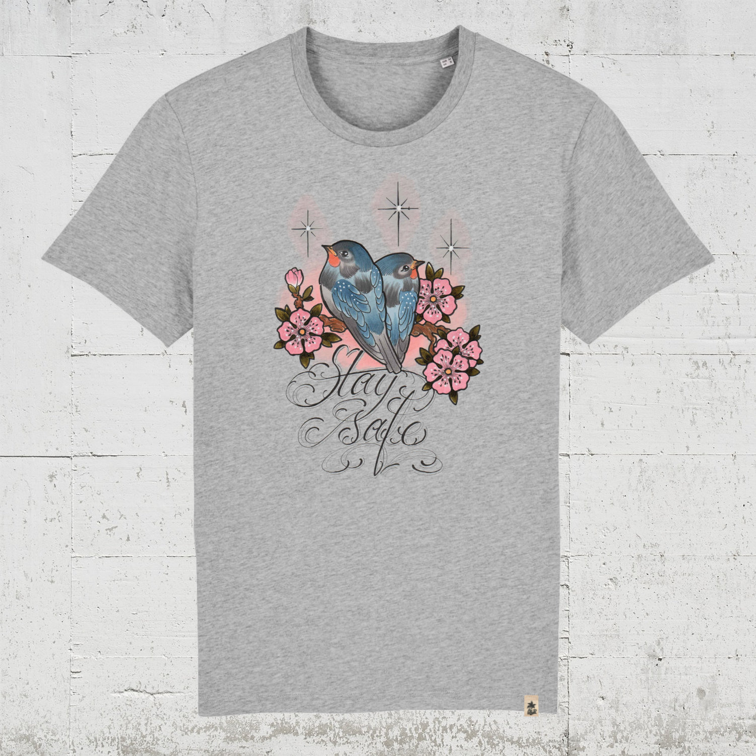 Stay safe | Bio T-Shirt Men HLP Artists heather grey