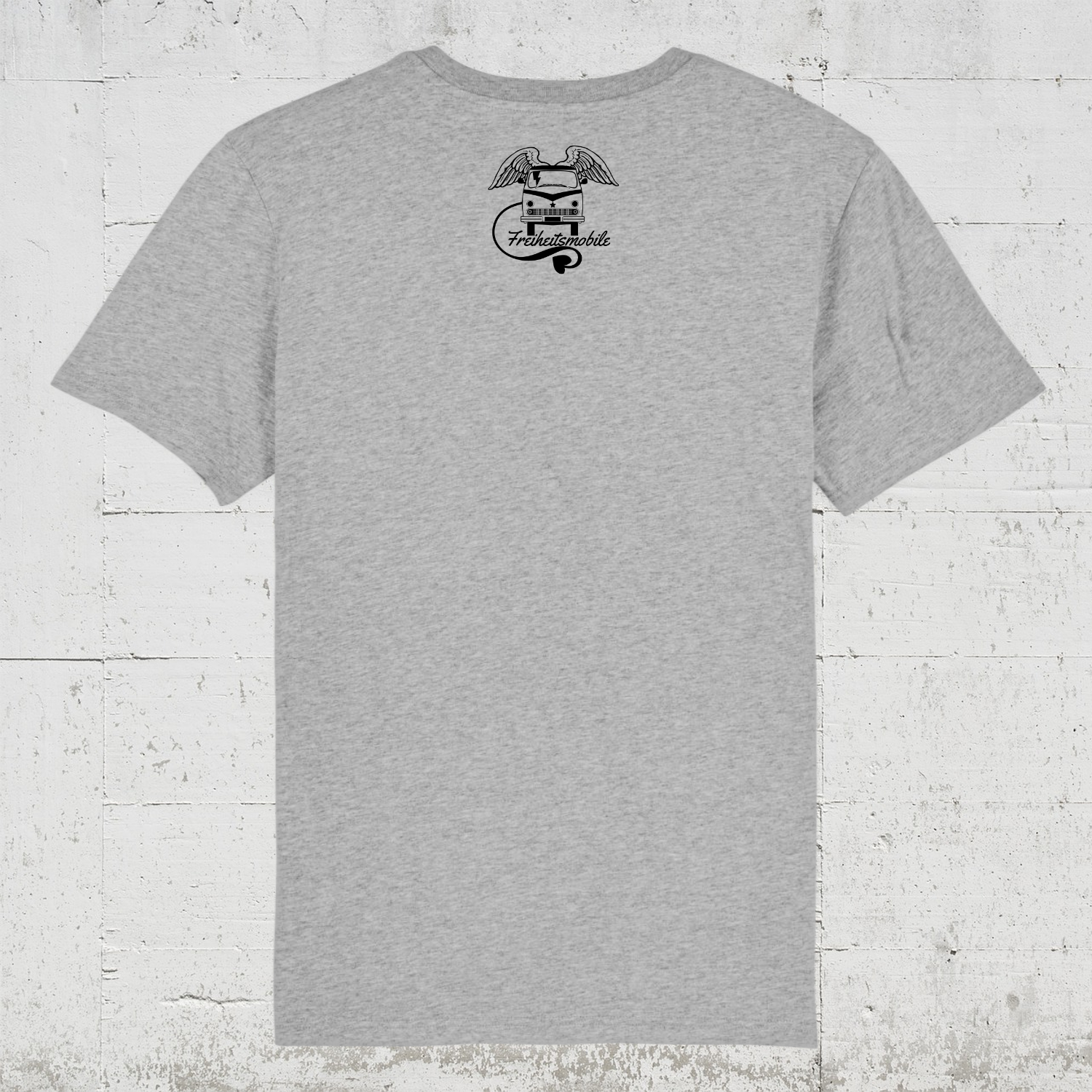 Freiheitsmobile Treffen23 | Bio T-Shirt Men back - heather grey