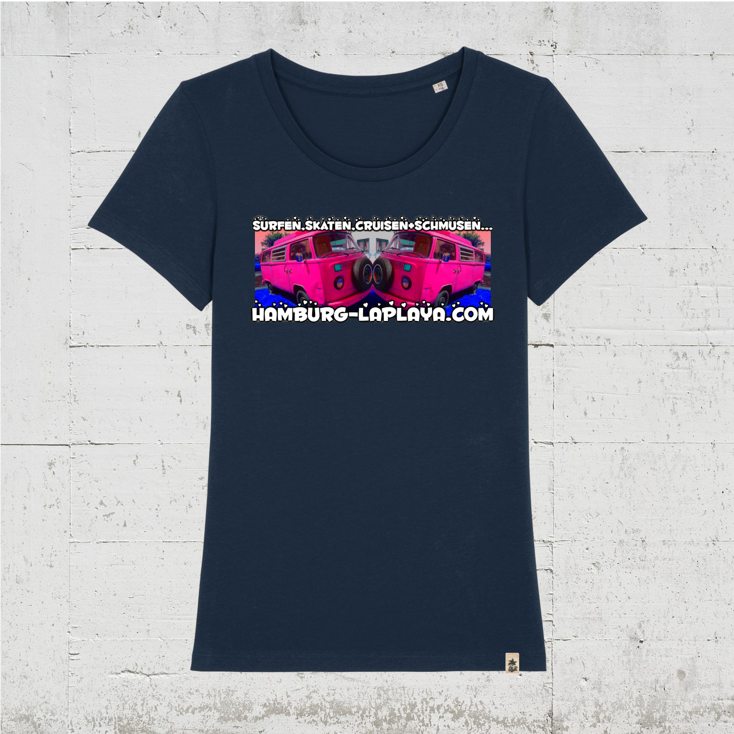 Surfen Skaten | Bio T-Shirt Women french navy
