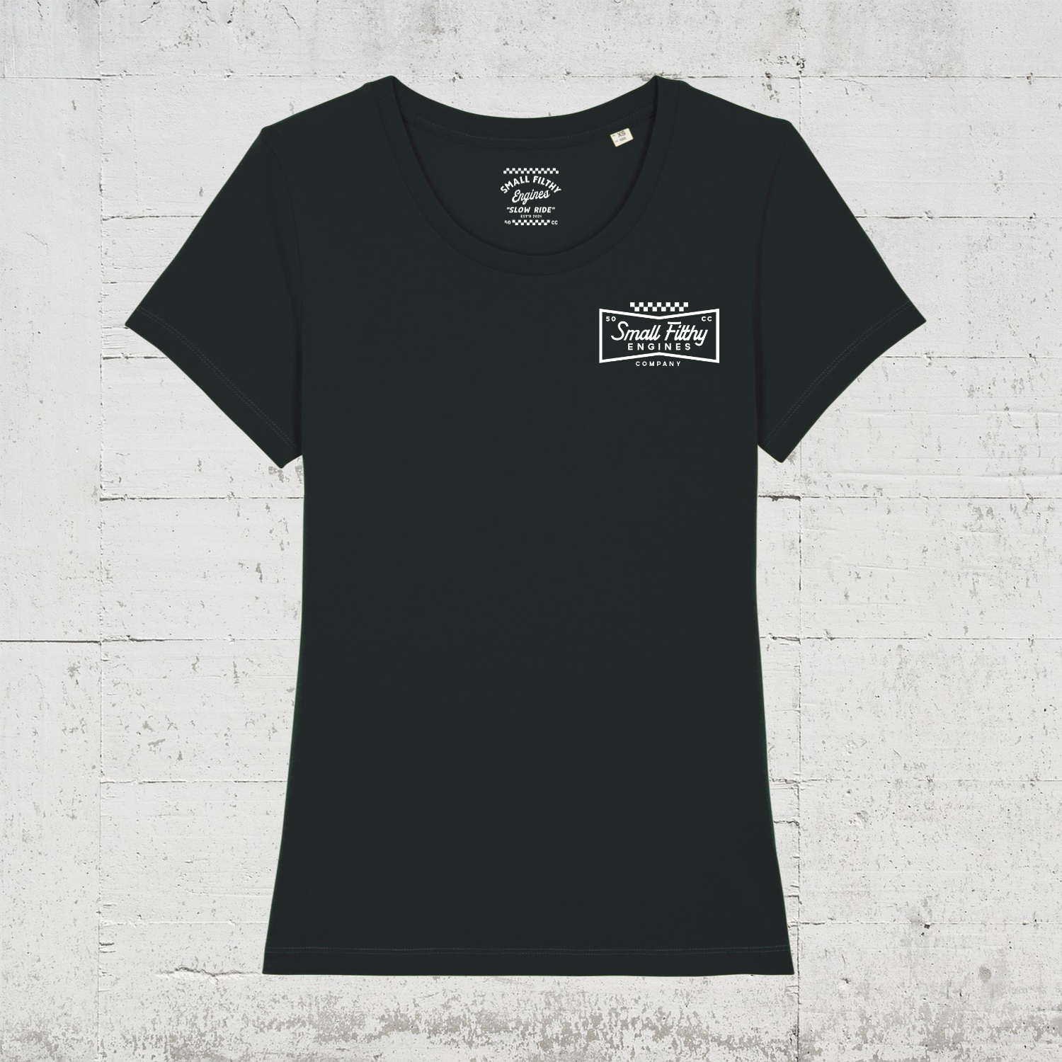 SFE Checker | Bio T-Shirt Women front - black