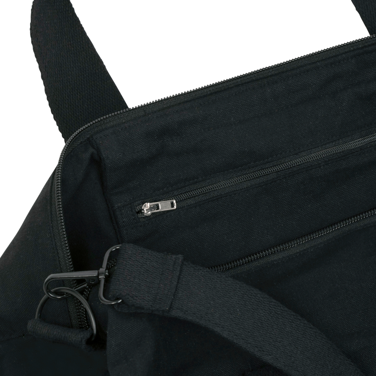 JRRS Canvas Sporttasche in black mit Logo der Johann-Rieder Realschule Rosenheim