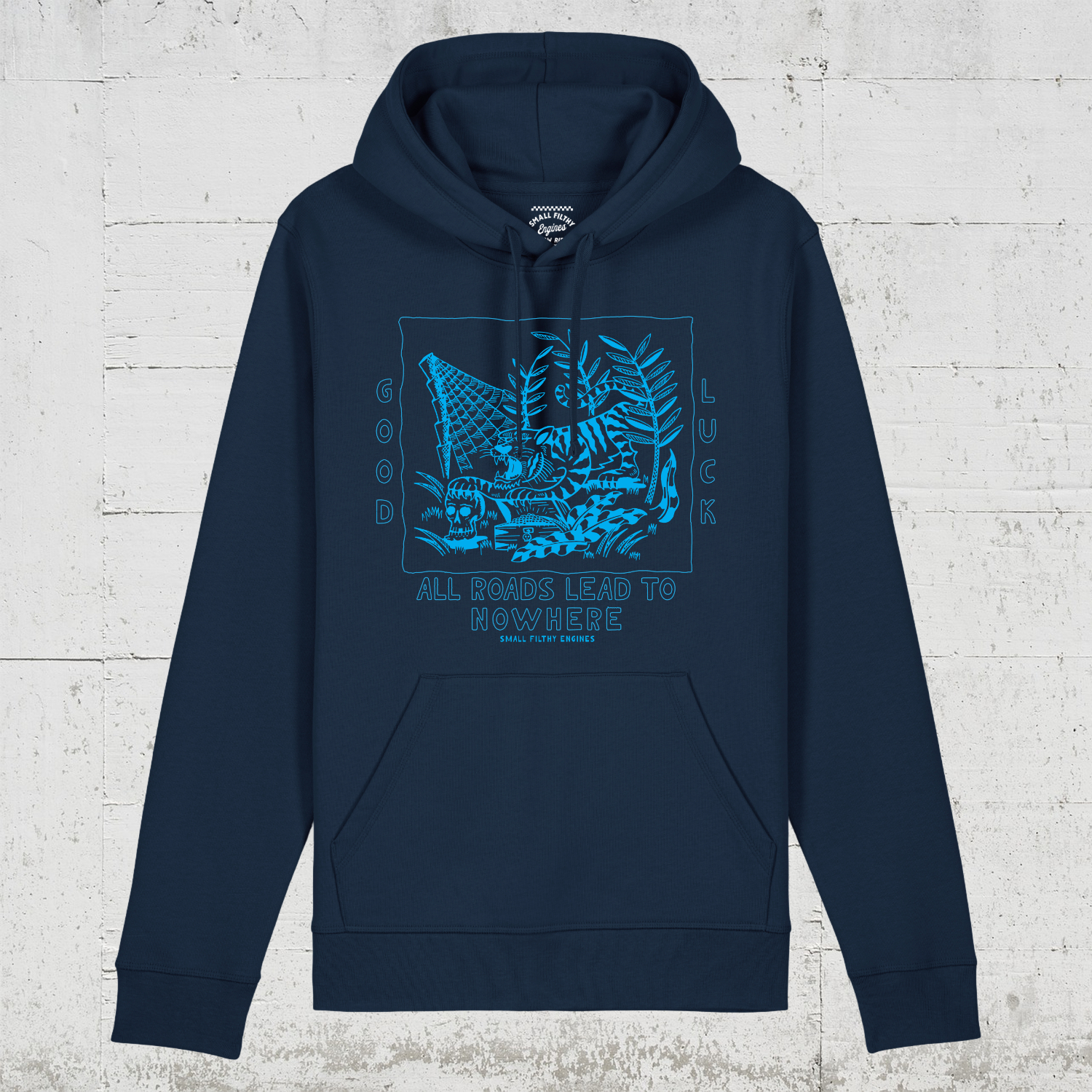 SFE All Roads | HLP Artists Bio Hoodie unisex - french navy