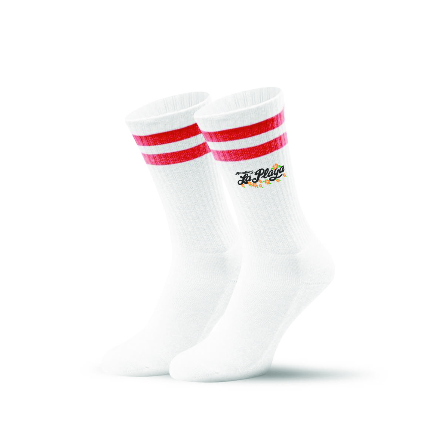 white - red