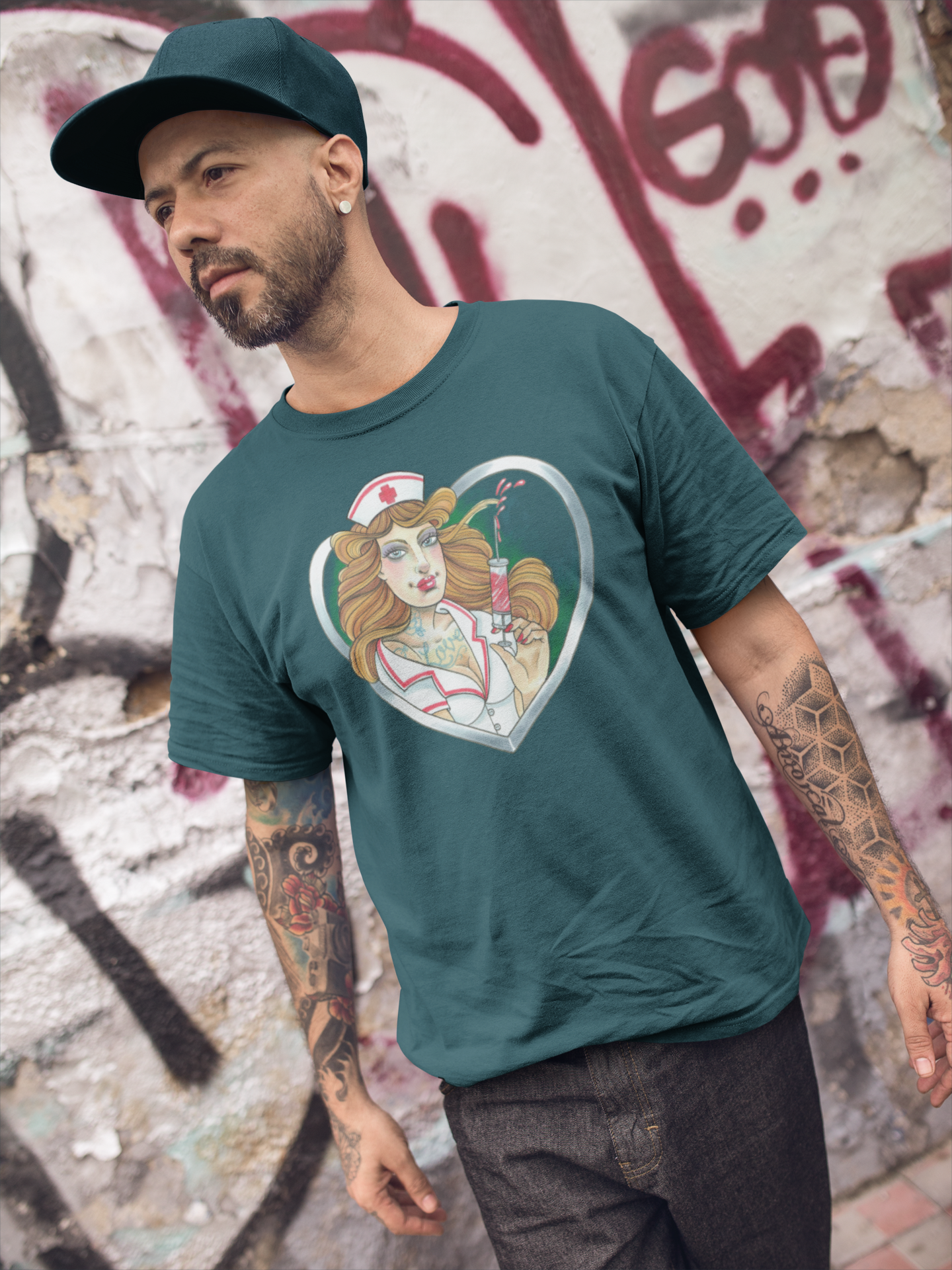 Cutekarin - Love Injection | Bio T-Shirt Men HLP Artists citadel blue