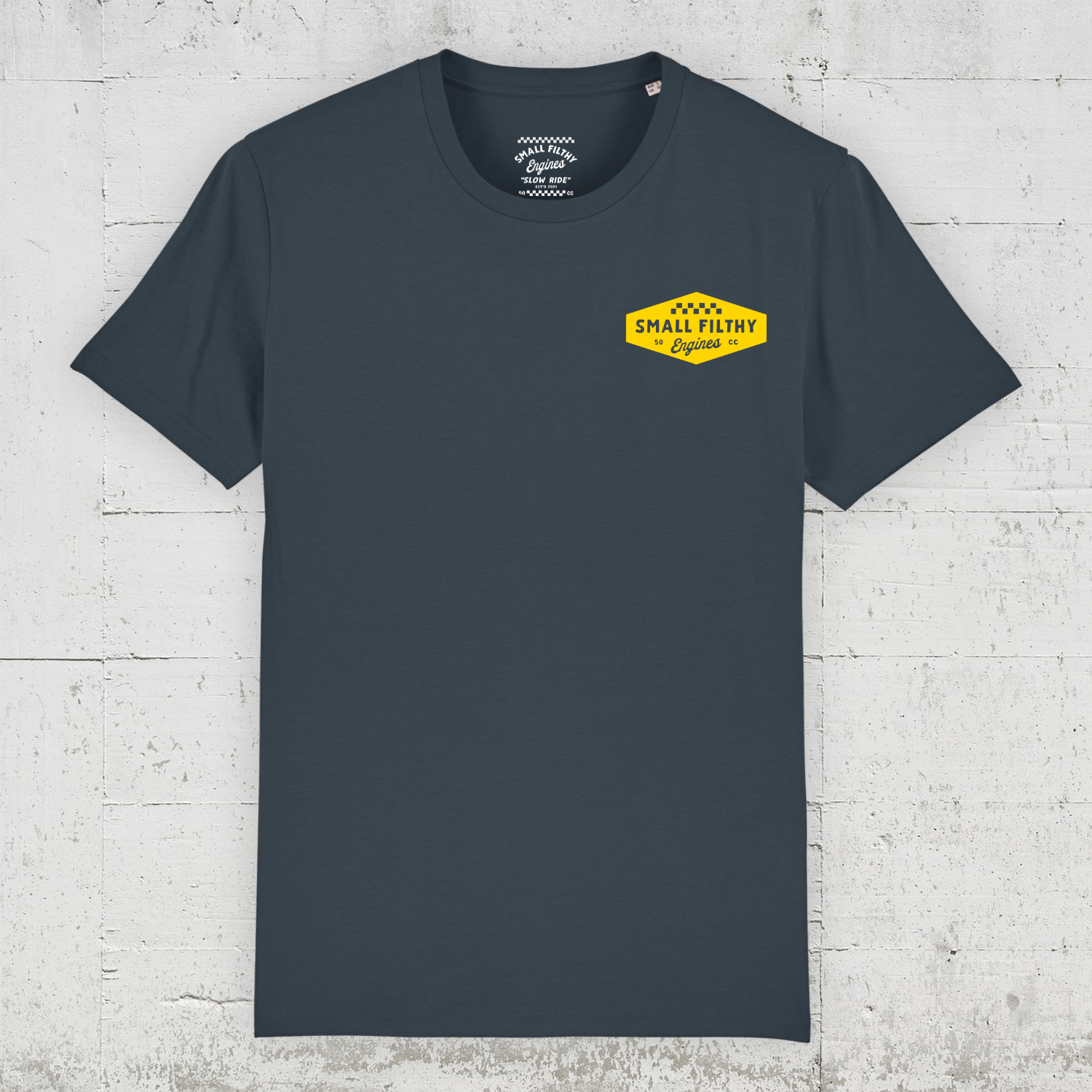 SFE - Logo | HLP Artists Bio T-Shirt Men front - india ink grey