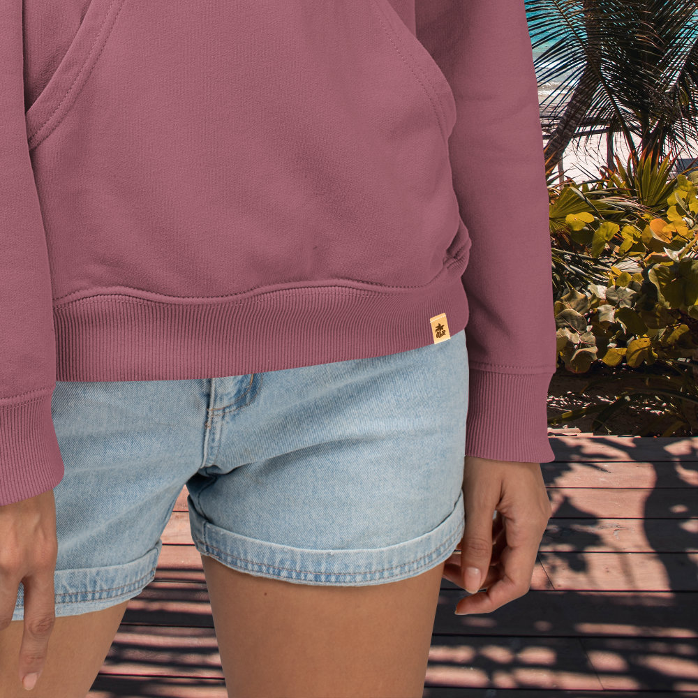 Freestyle | Bio Hoodie unisex - hibiscus rose Details