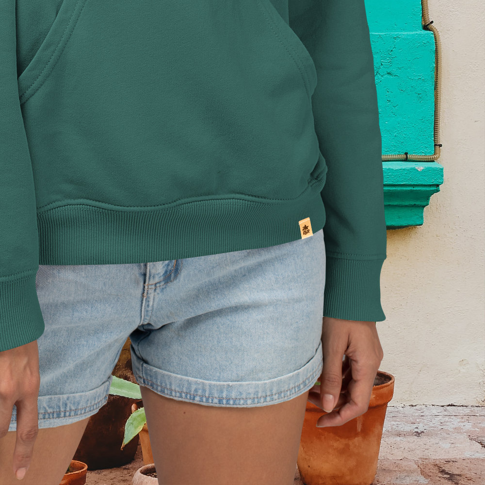 About Paper - Na&?  | Bio Hoodie unisex HLP Artists glazed green LabelDetail