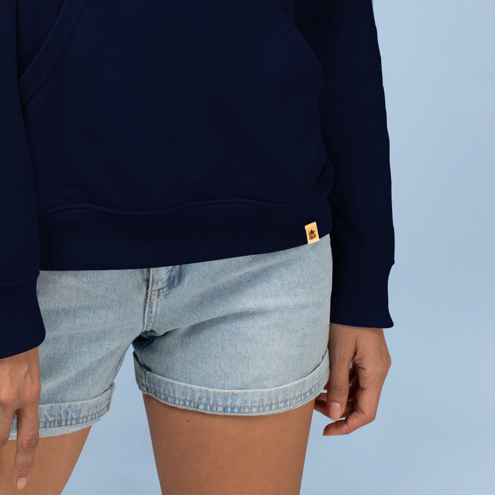 Moin | Bio Hoodie unisex french navy LabelDetails