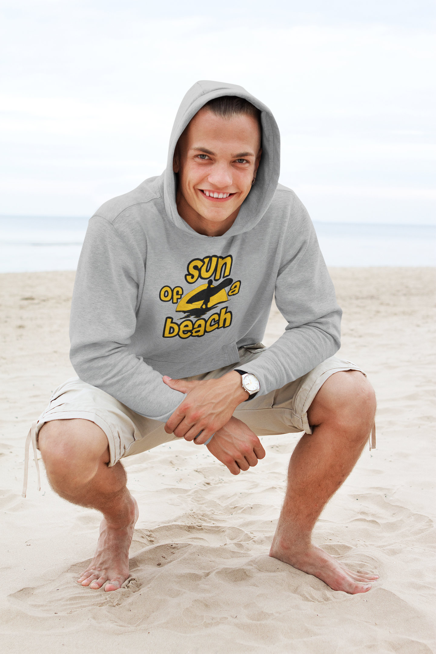 Sun Of A Beach | Bio Hoodie unisex heather grey