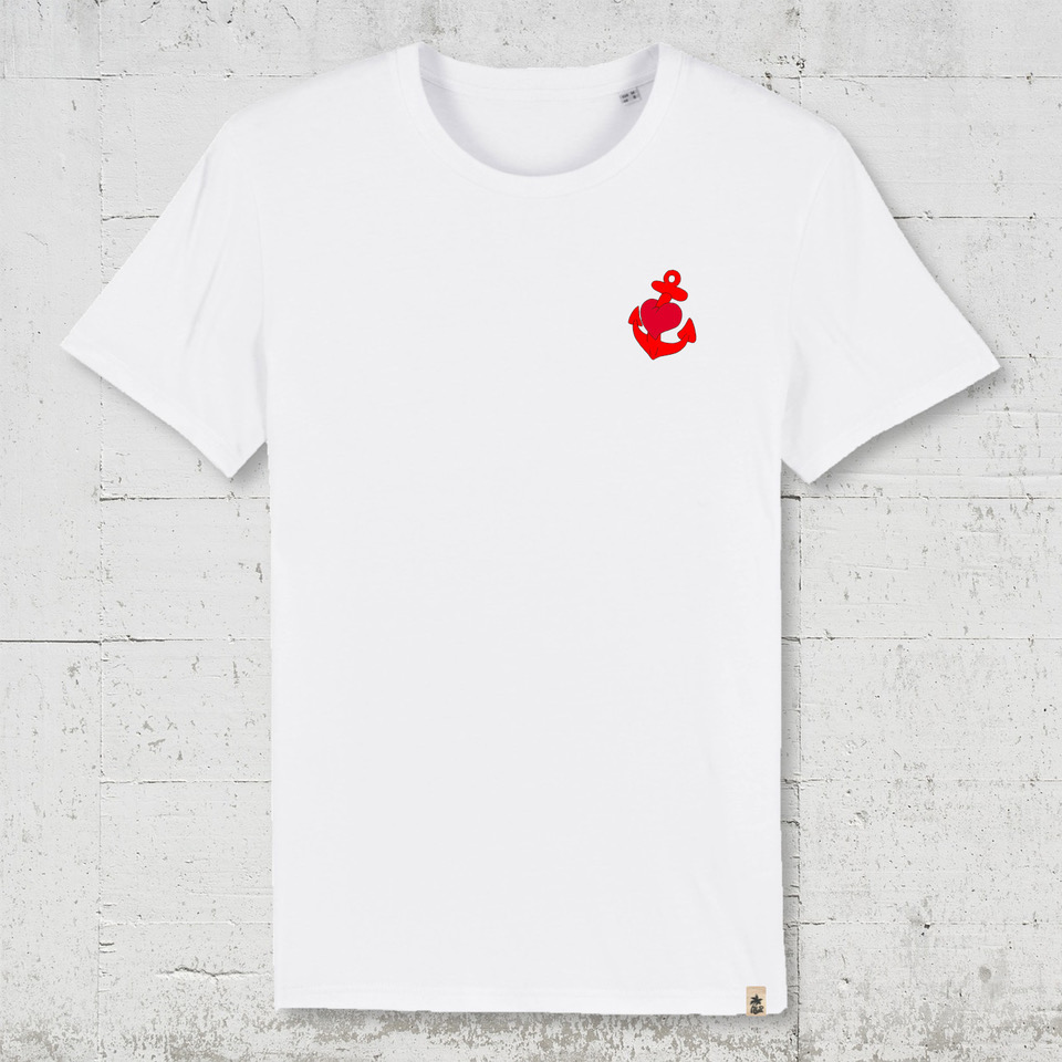 Anker klein | Bio T-Shirt Men white