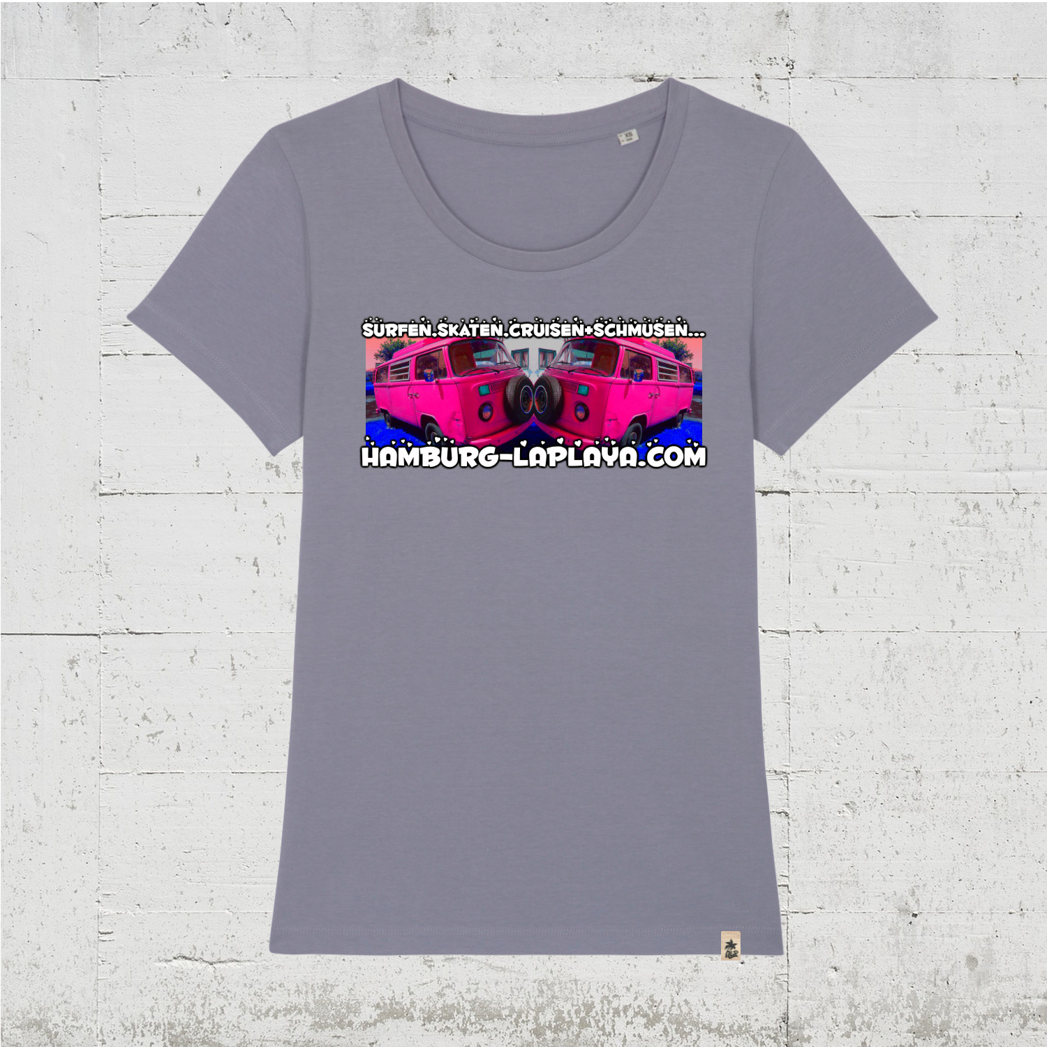 Surfen Skaten | Bio T-Shirt Women lava grey