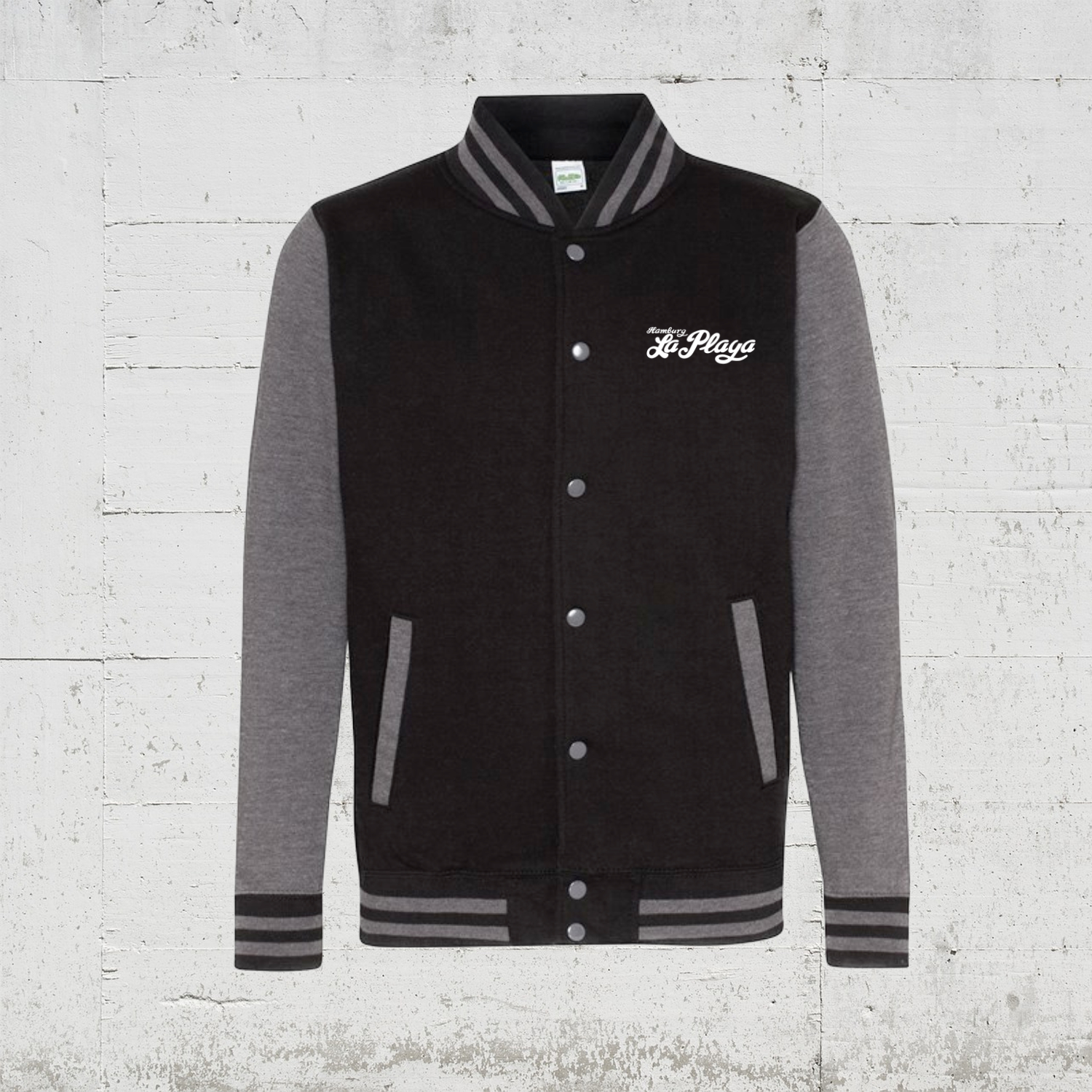 jet black - heather grey