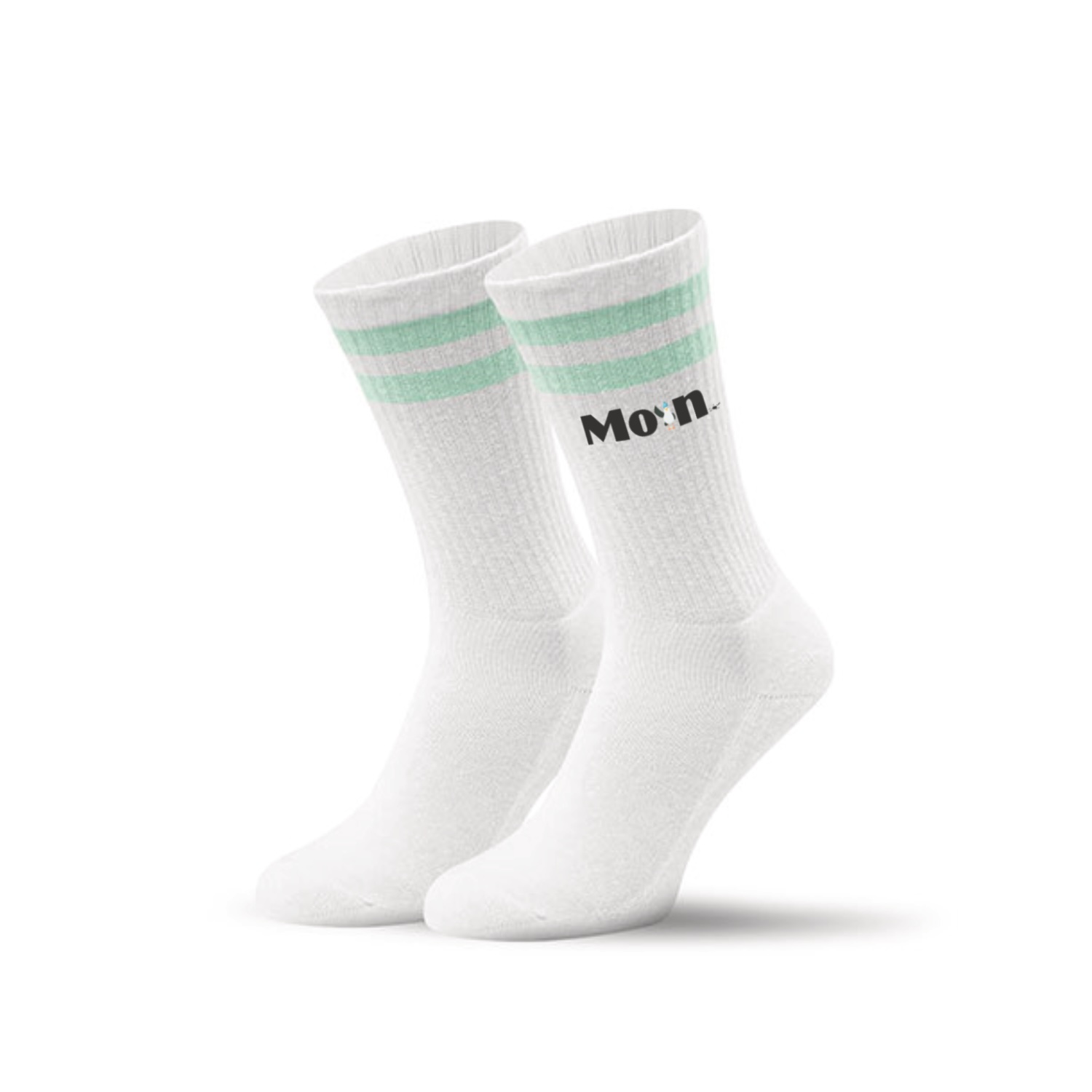 white - mint