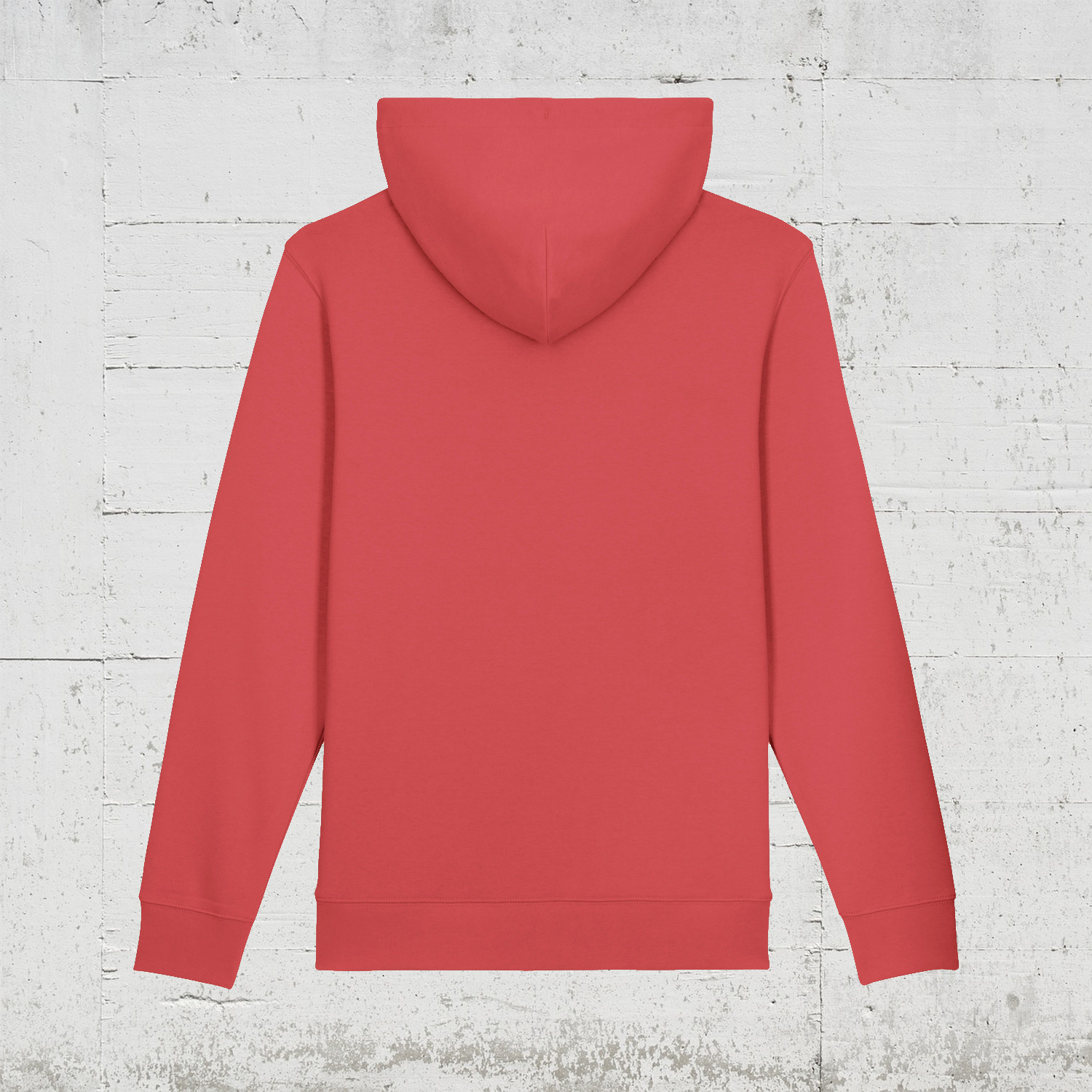 sad. music. happy. | Bio Hoodie unisex carmine red back