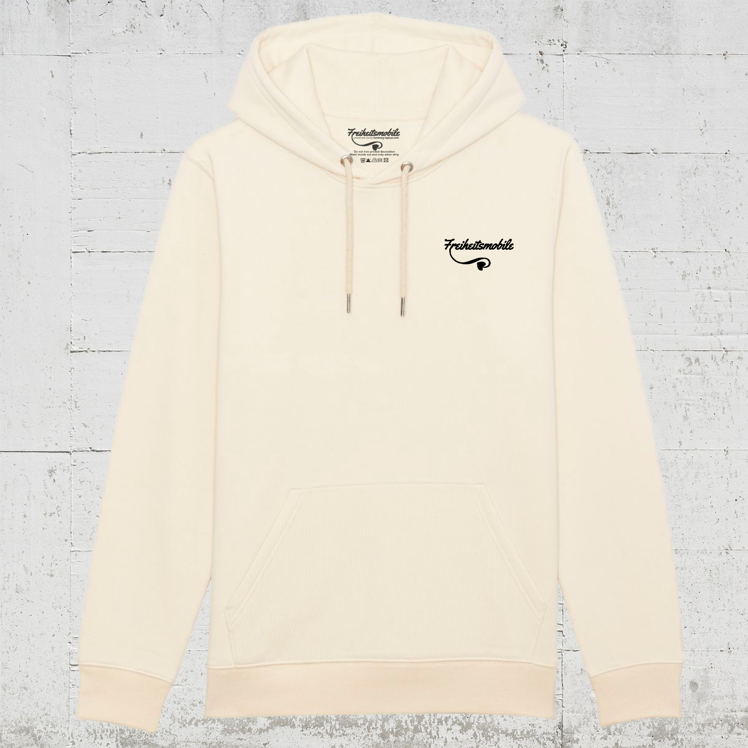 Freiheitsmobile Hit The Road | Hoodie unisex front - natural raw
