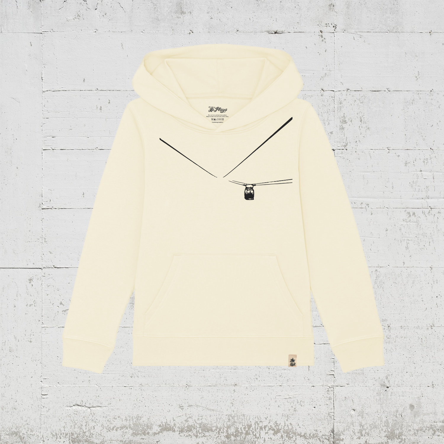 Nebelgondel | Bio Hoodie Kids - natural raw