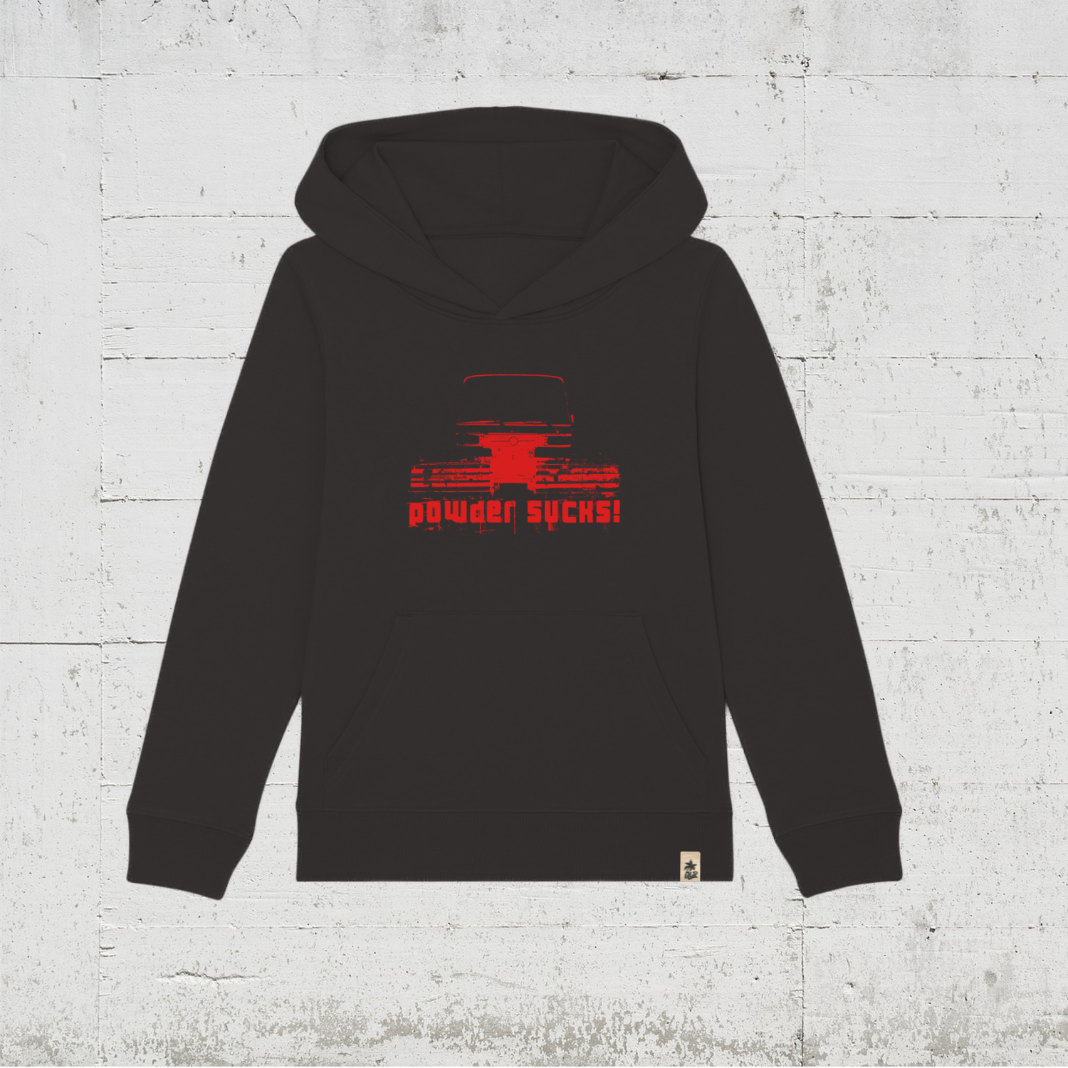 Powder Sucks! | Bio Hoodie Kids - black