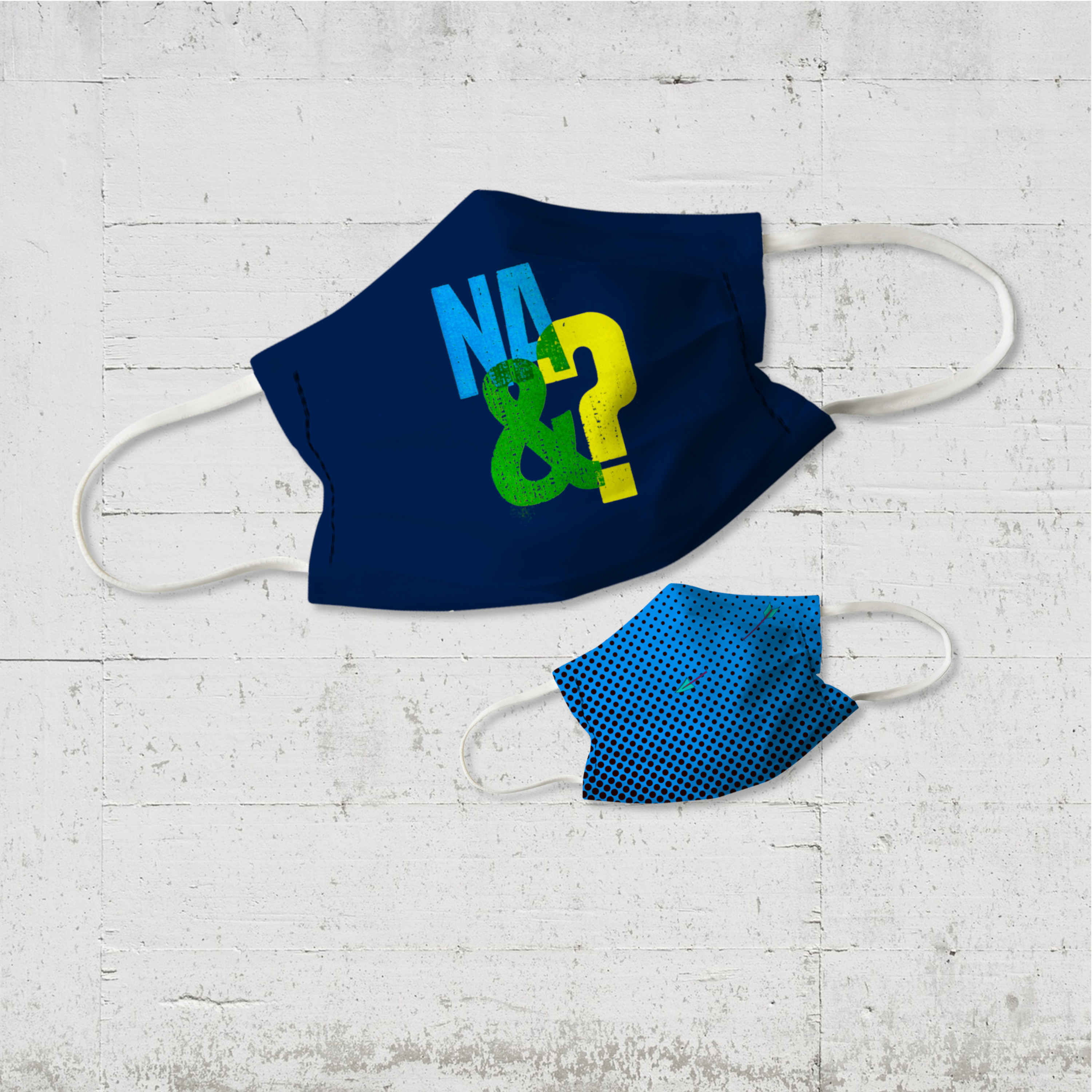 Na&? Kinder Wende-Maske im About Paper-Design organic fairwear vegan