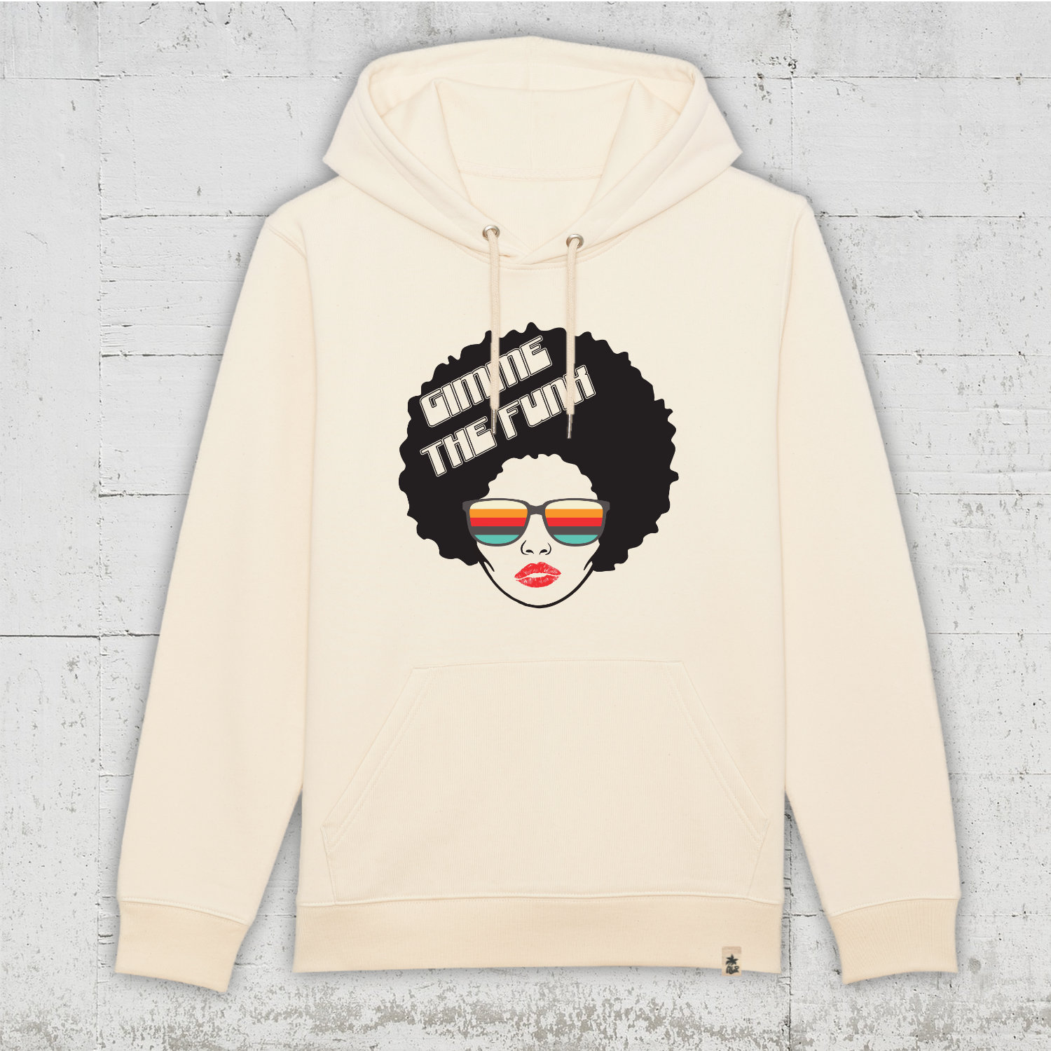 Mrs Funk | Bio Hoodie unisex natural raw